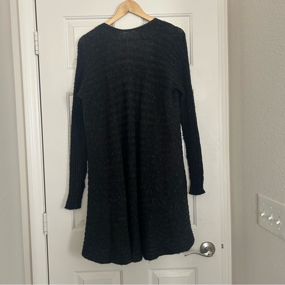 Free People Women’s Knit Open Front Duster Grey Lightweight Size Small - Picture 6 of 10